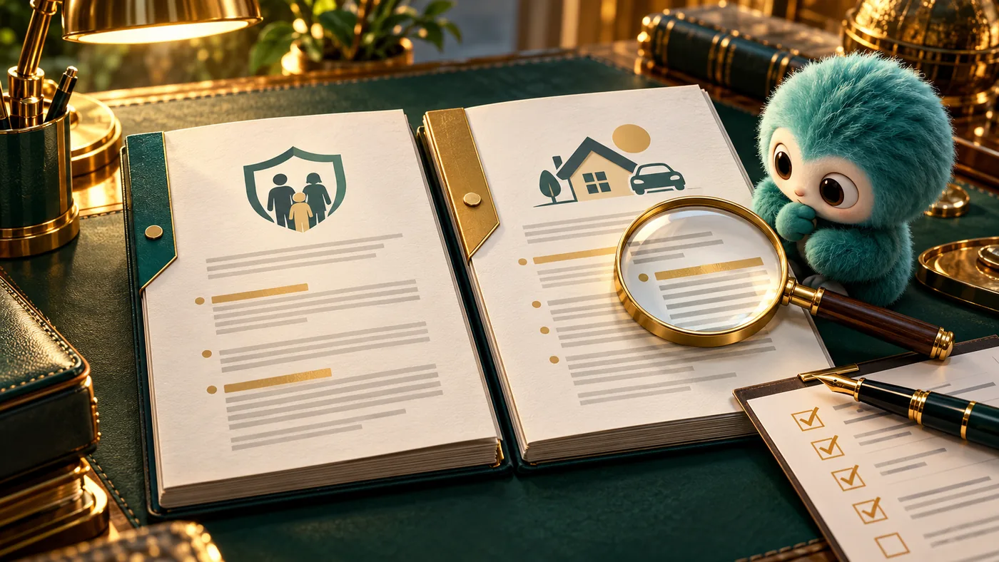 Insurance Policy Comparison Record: Check the Original Terms