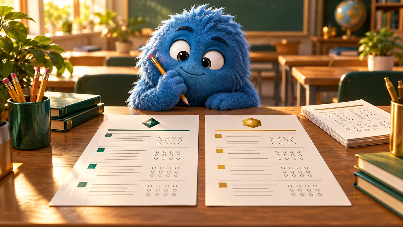 How to Make Two Versions of a Test to Reduce Copying
